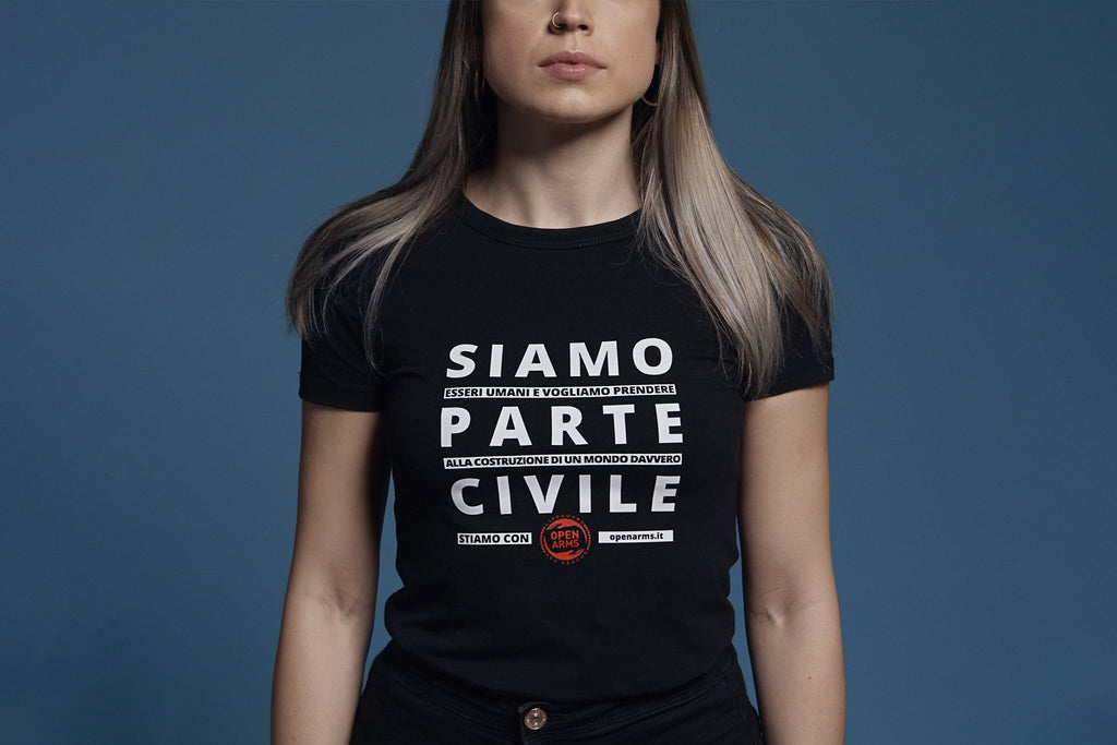 Maglietta donna "Siamo parte civile"